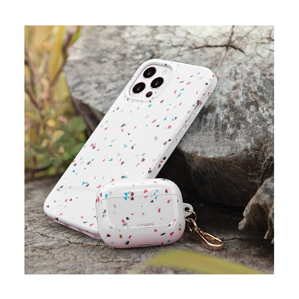 قاب ایرپاد پرو یونیک مدل Coehl Terrazzo Uniq Coehl Terrazzo Natural White AirPods Pro Case